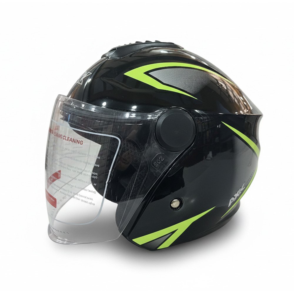 Half Face Helmet Black Neon BD, Black Neon Bike Helmet Price in Bangladesh, Stylish Half Helmet BD, Motorcycle Open Face Helmet Bangla, Bike Helmet Black Green Neon,
