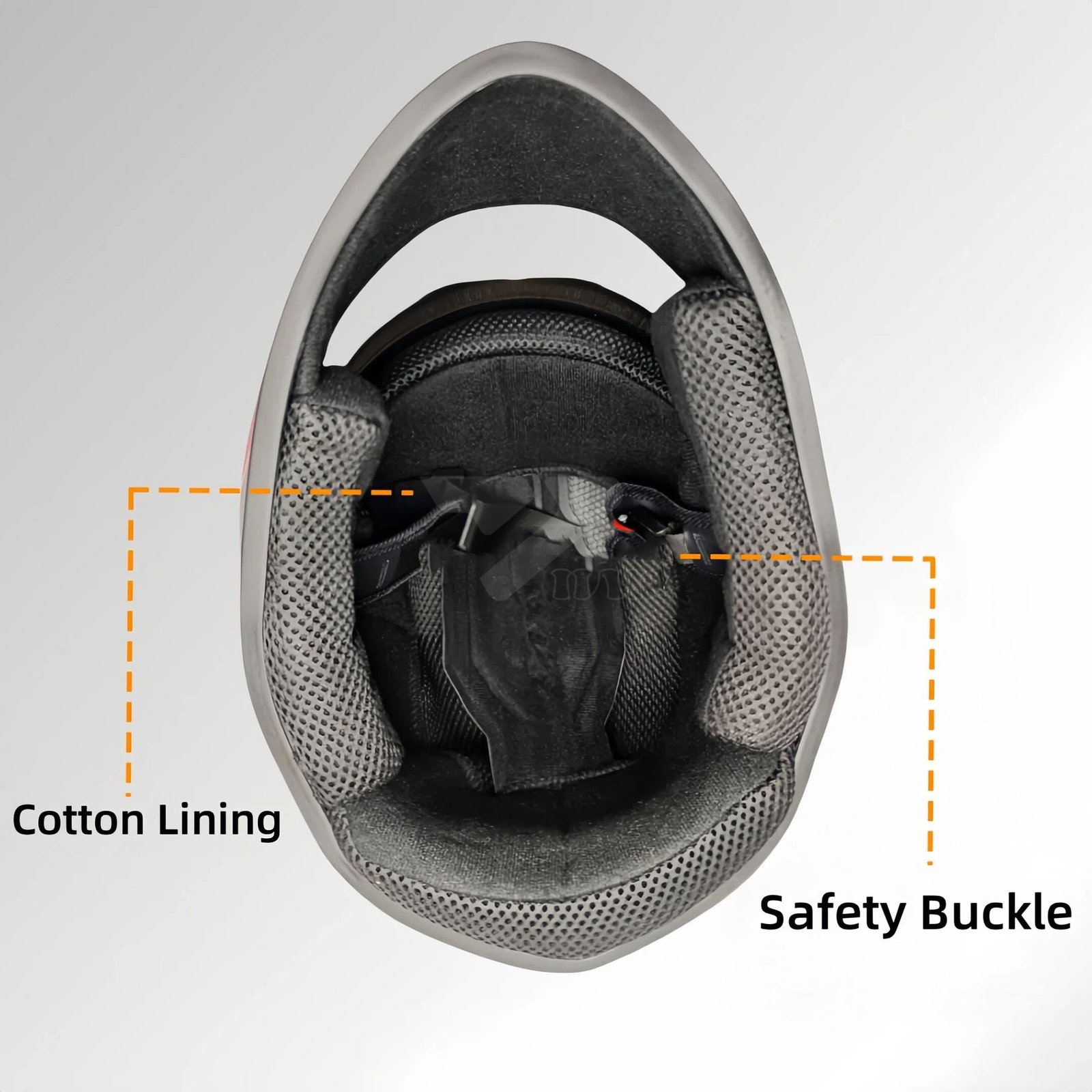 FULL FACE HELMET BLACK RED - Image 3