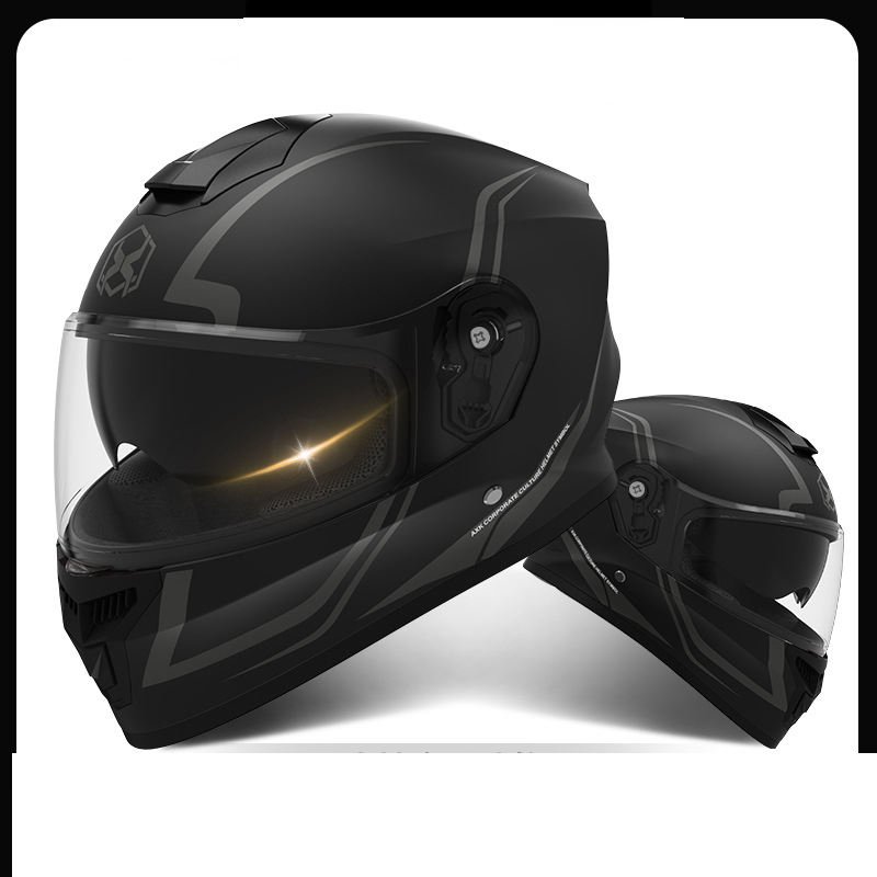 FULL FACE HELMET MATT BALCK DECAL - Image 3