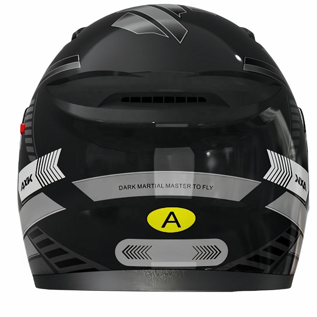 HALF FACE HELMET BLACK ASH - Image 3