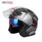HALF FACE HELMET BLACK ASH