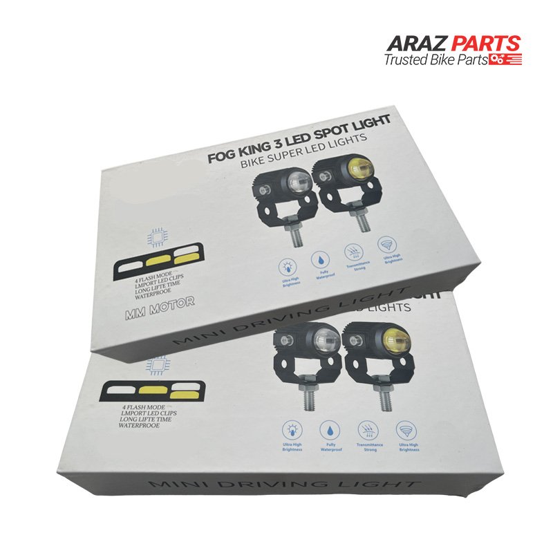 KING LED MOTORCYCLE FOG LIGHTS - Image 2
